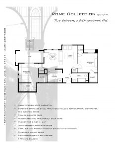 Fruitdale Station Apartments B6 Rome Floorplan