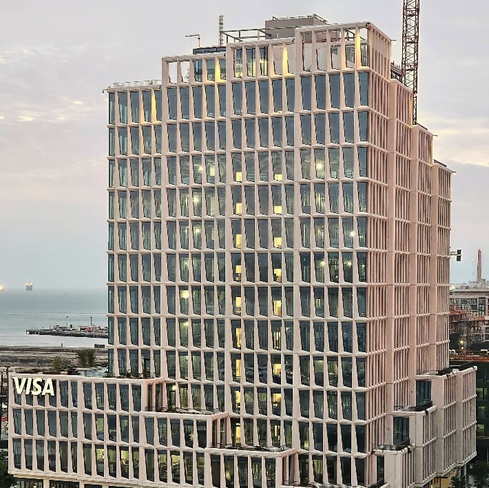 The Visa Inc. corporate campus at One Market Plaza in San Francisco, CA.